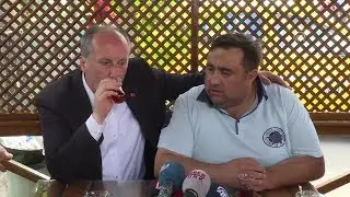 Muharrem İnce şaşırttı taksicinin omzuna elini attı