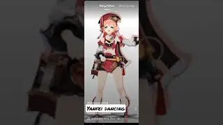 yanfei dancing in genshin impact