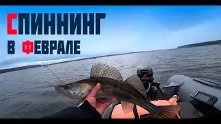 ЛОВЛЯ СУДАКА И ОКУНЯ НА СПИННИНГ В ФЕВРАЛЕ 2021!!!