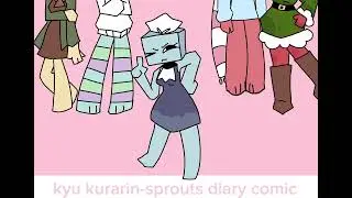 kyu kurain trend ( sprouts diary comic by ‘silver_eyes3d1’ on tiktok )