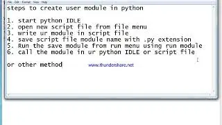 module example