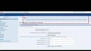 Applying TLS Configuration Setting for Server Manager Console and Agent