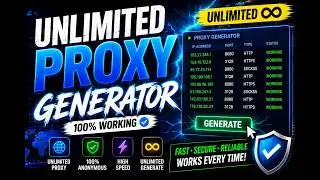 Best Free Proxy Generator 2026 | Unlimited Working Proxies Daily