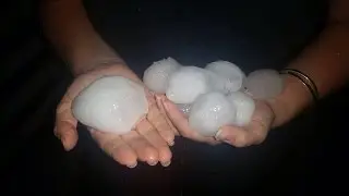 Large Hail Chinchilla Australia 21 03 2015