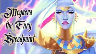 Megaera the Fury 💙👿🦇  speedpaint