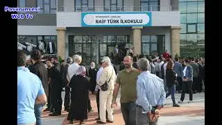 Hayırsever İş Adamı Raif Türk, yaptırdığı okulda son yolculuğuna uğurlandı