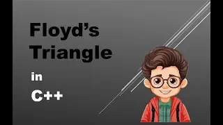 FLOYD'S TRIANGLE using C++ in VS Code