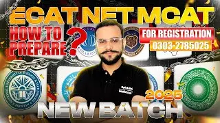ECAT NET MDCAT 2025 BATCH | Early Prep Importance | Course Schedule & Speciality | Test Preparation