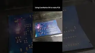 Using ComMarker B4 60W to make PCB 