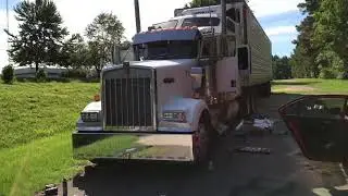 Long-haul truck across the USA, installing a new bumper! Turned out to be defective!