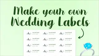 How to make wedding labels