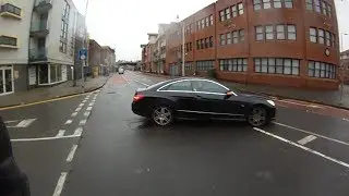 Car pulls out in front of cyclist
