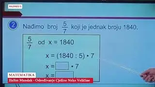 B5167   Matematika   Određivanje Cjeline Neke Veličine   Halim Mandak