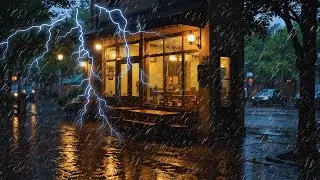 Soothing Rain & Deep Thunder for Stress Relief | Fall Asleep Quickly with Relaxing Storm Sounds