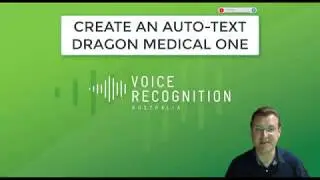 Create an Auto-Text template - Dragon Medical One