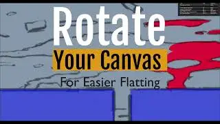 Rotate Canvas in Clip Studio Paint for Easier Flatting