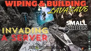 Invading A New Server! Wiping, Building & Defending Lava Cave!-Ark Ascended|SmallTribes|ep.31