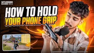 HOW TO HOLD YOUR PHONE GRIP | BGMI BEST PHONE GRIP 🔥 | HOW TO IMPROVE AIM IN BGMI
