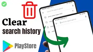How to delete search history in play store | Clear playstore history | PlayStore history delete