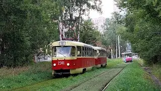 Трамваи Татра Т3 по СМЕ. Ижевск, улица Школьная