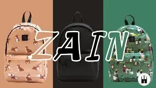 Рюкзак ZAIN обзор. Рюкзак с принтом