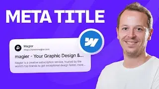 Add Title & Meta Description in Webflow