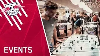 RB Leipzig Stadion Kickern in der Red Bull Arena