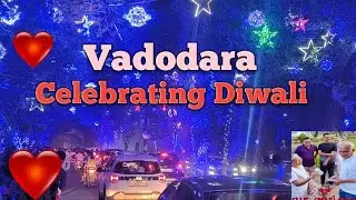 Happy Diwali 2025 l Celebrating Diwali in Vadodara l Vadodara Diwali Lighting l Diwali Utsav l Vlog 