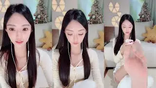 [若語]透明絲襪黑長髮！性感主播若語超猛，尺度爆表！