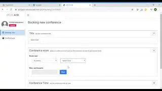 Booking a call on audio conference bridge from the iPECS Cloud Portal
