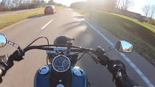 2014 Harley Davidson Slim ride home on country roads