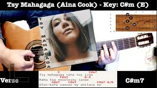 Tsy Mahagaga (Aina Cook) -  Guitar Tutorial  1/2