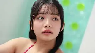 Hinano Yuki in a photo shoot with a red polka dot swimsuit ｜ 結城ひなの、赤い水玉模様の水着で写真撮影 [baUgA9wrKfI] 00-