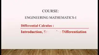 Successive Differentiation | Basic Properties | Differential Calculus | Nth Derivative