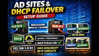 No More IP Issues! AD Sites & DHCP Failover Explained | Full Hands-On Setup