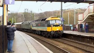 47712 + 47810  at Shipley on 20/01/2024 with the Settle & Carlisle Circular