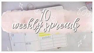 10 Bullet Journal Weekly Spread Ideas - 10 settimanali minimal, facili e veloci - Bullet Journal ITA