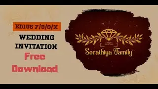 FREE DOWNLOAD | WEDDING INVITATION CINEMATIC PROJECT | EDIUS X EDIUS 8 EDIUS 9 | EDIUS PROJECT 2021