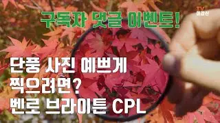 가을 단풍사진을 예쁘게 찍을 수 있게 해주는 필터 브라이튼CPL / 구독자 이벤트
