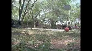 Matt & Joey playing basketball