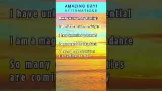 ✨AMAZING DAY! ✨ Start Your Day✨ Joy, Gratitude, Abundance Affirmations (Repeat with Me)