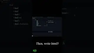 write html template in VS Code 