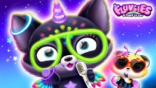 Fluvsies - Wheels on the Bus 🎤 💜 Kids Song with Lyrics!