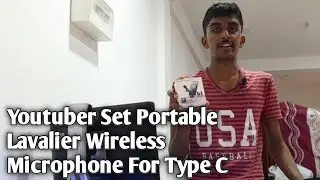 Youtuber Set Portable Lavalier Wireless Microphone For Type C
