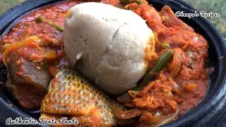 How To Make Authentuc Ghana Fante Fante With Soft Banku. Spicy Fish Pepper Sauce!