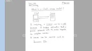 2. AWS Lec-1:  What is a Client-Server Model ?