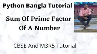 Sum of Prime Factors of A Number in Python