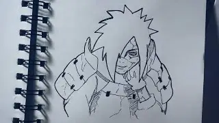 How to Draw Madara in 7 Minutes