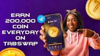 Earn over 200,000 coin on TapSwap everyday - Telegram bot #tapswap