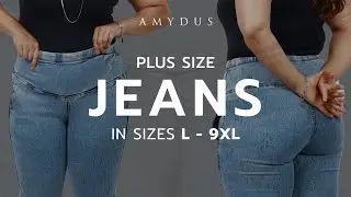Plus-size jeans with the best fit! Amydus jeans in sizes upto 9XL🤩